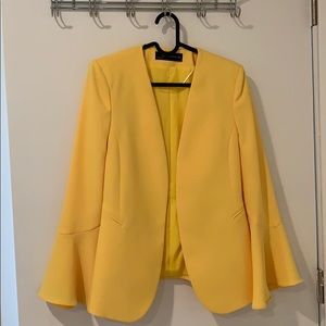 Vibrant yellow blazer - ZARA